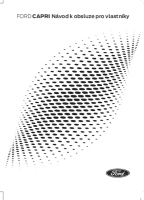 Ford Capri - Navod k obsluze CZ 2025 